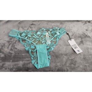 NEW Bluebella Women's Island Paradise Blue Sheer Small (6) Leonara Brief